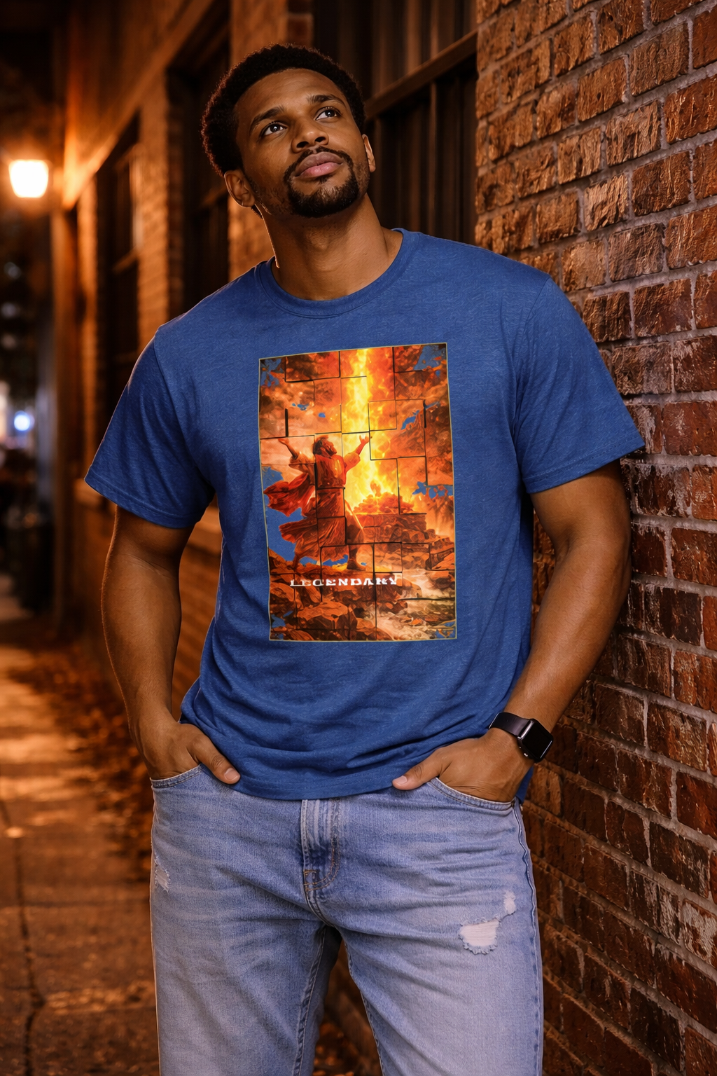 All the Smoke! -  Elijah - 1 Kings 18:36-39 - Bible Hero Legendary T-shirt