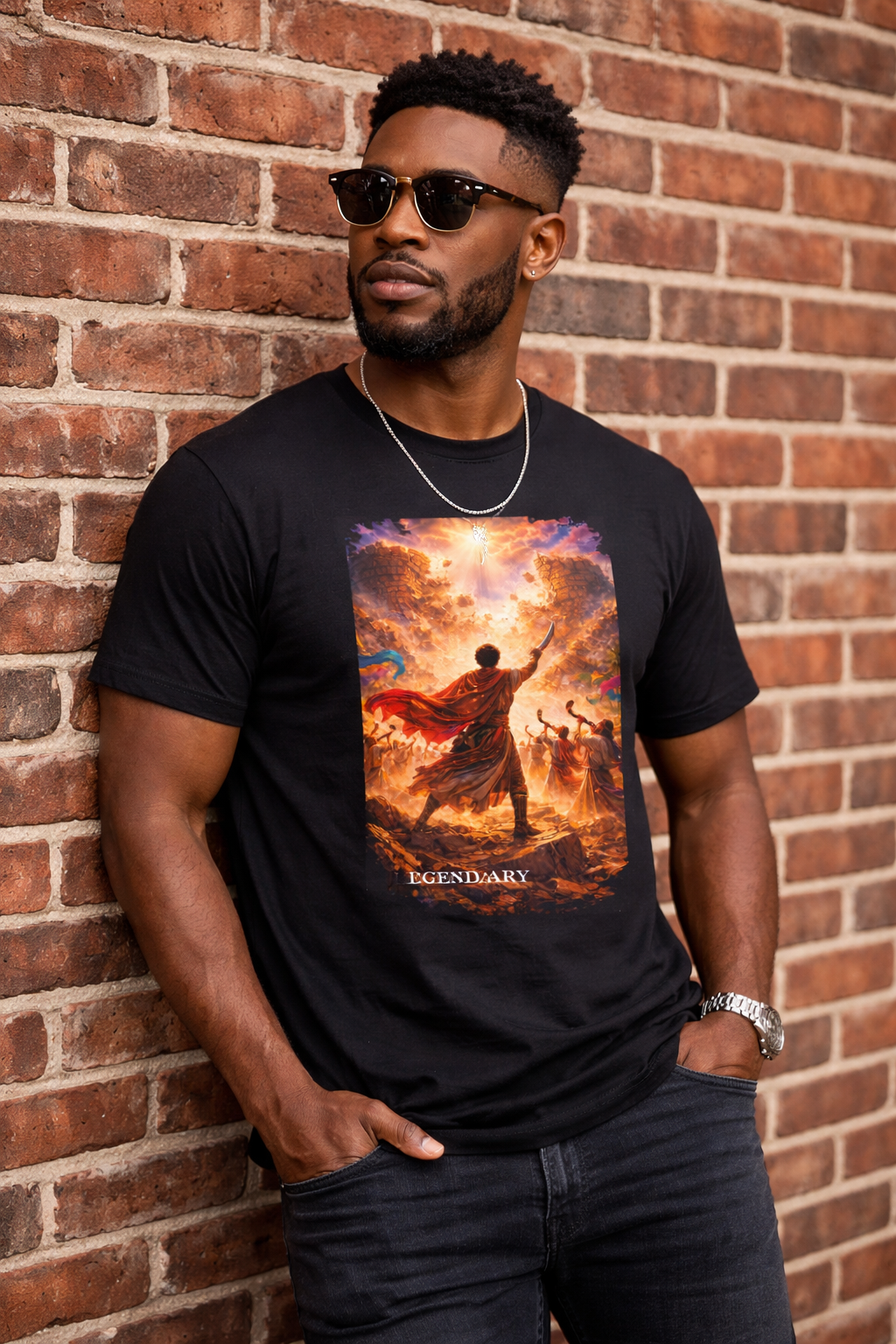 Jericho has Fallen -  Joshua 6:20 - Bible Hero T-shirt